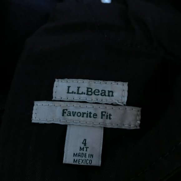 llbean jet black modern bootcut jeans. size 4MT - Picture 5 of 5